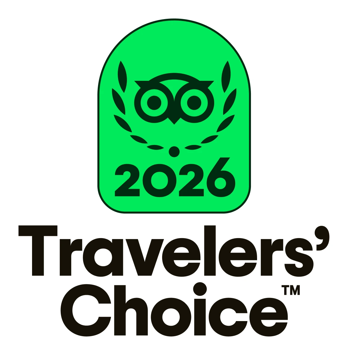 Travelers' Choice 2026 — Top 10%