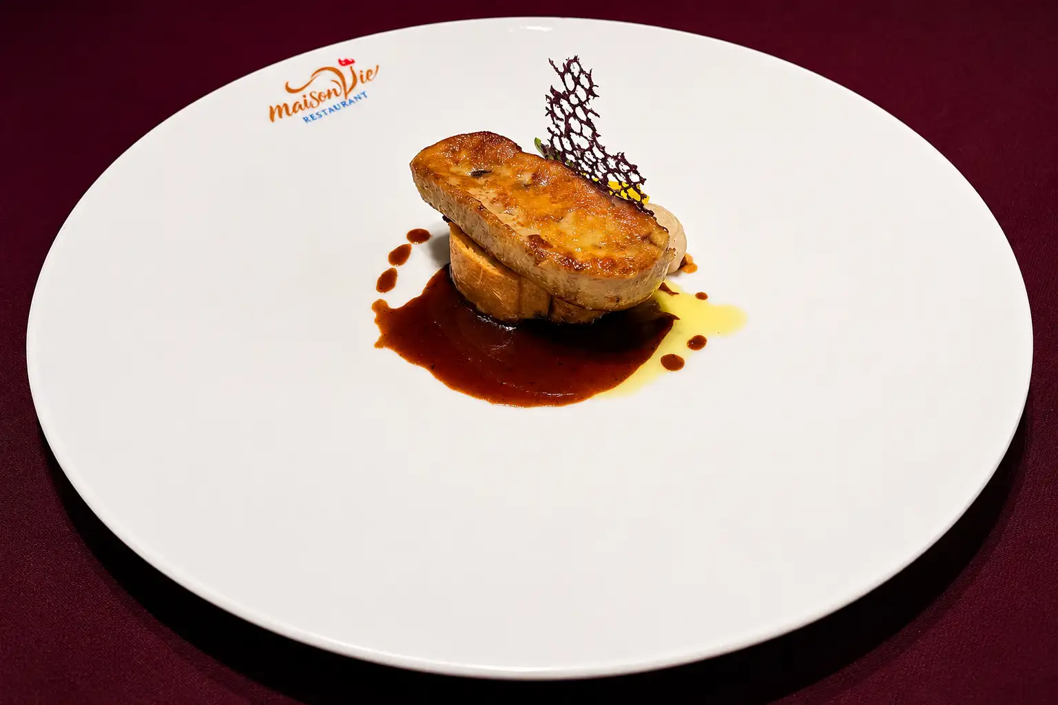 Seared Foie Gras, Seasonal Fruit & Reduced Jus